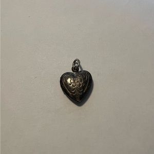 Sterling 1950s heart locket